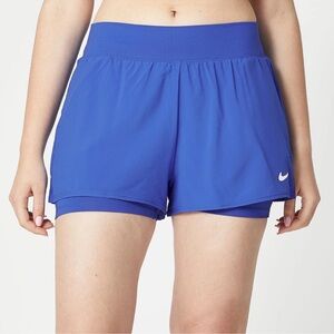 NEW Nike Women's Team 2-in-1 Flex Short Blue M